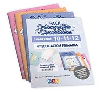 Pack Ortografía Divertida 4º primaria: Cuadernos 10, 11 y 12 | Material De Refuerzo Actividades sencillas | Editorial Geu (Niños de 9 a 10 años)
