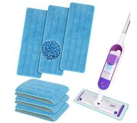 Pack Pack Reusable Microfibra Mop Papas compatible con almohadillas de reemplazo lavables con mquina PowerMop Swiffer para ropa de trapeador sec