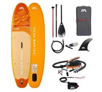 Pack Paddle Inflable Aqua Marina Fusion 10'10'' + Bomba Eléctrica 12V - Sup Adulto Versátil All Around - Tabla Estable Principiante & Paseo - Kit Completo con Pádela, Leash, Bolsa de Transporte