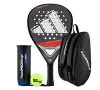 Pack Pala adidas Granite 2.0 + Paletero Padelproshop + Pelotas Padelproshop Fast (exclusivo MKP