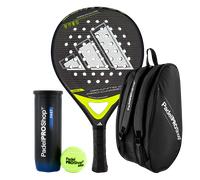 Pack Pala adidas Granite 2.0 Pro Carbon + Paletero Padelproshop + Pelotas Padelproshop Fast MKP