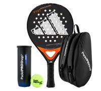 Pack Pala adidas Granite Ctrl 2.0 + Paletero Padelproshop + Pelotas Padelproshop Fast (exclusivo MKP