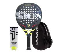 PadelPROShop - Pack Pala Siux Electra ST2 Stupa Pro + Paletero + Pelotas Oxdog Boost+ - Ideal para Efectos y Potencia, Resistente y Duradero - Pádel Profesional