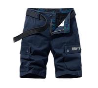 Pack Pantalones Cortos Hombre Pantalones Cargo Short Pantalon Corto Liso Ofertas de Primavera Ropa Verano Bermudas Hombre con Bolsillos de Trabajo Azul Real Calções Homem Azul Real XXL