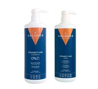 Pack para Cabellos Lisos - Champú y Mascarilla Capilar Glacial - 1000 ml + 975 ml - Valquer Profesional - Este dúo perfecto, parte de nuestra gama 0% sin sulfatos, sal, siliconas, ni colorantes, es la