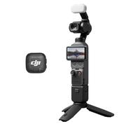 Pack para Creadores dji Osmo Pocket 4, cámara para videovlogs de Bolsillo con estabilizador, 1″ CMOS y 4K/240 fps, estabilización de 3 Ejes, Zoom 2× sin pérdidas, Almacenamiento Interno de 107 GB