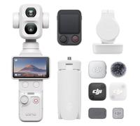 Pack para Vlogs DJI Osmo Pocket 4P, blanco, cámara cinematográfica 4K | Zoom óptico de 3×, 4K/240 fps, rango dinámico de 17 pasos, 103 GB de almacenamiento integrado, luz de relleno (blanca)