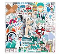 PACK PELQUETAS DE DOCTOR - Pegatizas de recompensa para niños, pegatinas de vinilo de skateboard | Equipo médico Pegatinas de botella calcomanía de snowboard de parachoques de bicicleta, pegatinas por
