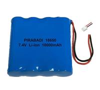 Pack pilas recargables 7.4V batería 10000mAh con conector XH JST | Batería de alta capacidad para linterna linterna linterna frontal LED cámara remota juguete coche control remoto RC panel