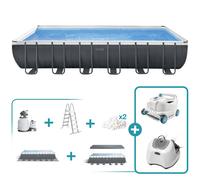 Pack piscina desmontable rectangular ultra xtr 7 metros 7 accesorios
