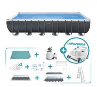 Pack piscina desmontable rectangular ultra xtr 7 metros 9 accesorios