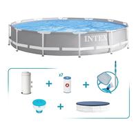 Pack piscina desmontable redonda prism frame 3,6 metros 5 accesorios