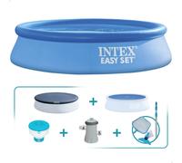 Pack piscina hinchable circular easy set 2,4 metros 5 accesorios