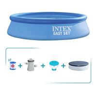 Pack piscina hinchable redonda easy set ø305x61 4 accesorios