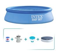 Pack piscina hinchable redonda easy set ø305x76 4 accesorios