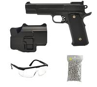Pack Pistola Airsoft Modelo W.945+ Muelle/Material: Metal/Potencia 0.5 Joule/Se suministra con Accesorios