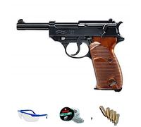 Pack Pistola de Aire comprimido Walther P38 - Arma de CO2 y balines BBS (perdigones de Acero) <3,5J