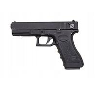 Pack Pistola Eléctrica Airsoft AEP / CM030S Automática/Un Disparo y Ráfaga/Negra/Plástico ABS y Metal / 0.5 Joule de Potencia