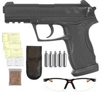 Pack Pistola Perdigón Gamo C-15 4,5mm Blowback 3 Julios + Gafas Protectoras + Tarjeta Armas + Funda + Balines + Bombonas