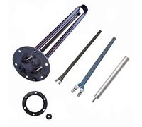 PACK PORTAVAINAS 42cm diametro 13mm + JUNTA 124mm + ANODO 26X250 + 2 RES PINZA 800W 230V