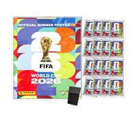 Pack Póster España Campeona Mundial 2026 + 16 Sobres Panini + Deck Box | Official Winner Poster con 30 cromos del campeón, 16 sobres oficiales (112 cromos) y deck box rígida. Sin álbum.