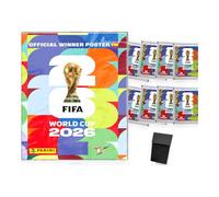 Pack Póster España Campeona Mundial 2026 + 8 Sobres Panini + Deck Box | Official Winner Poster con 30 cromos del campeón, 8 sobres oficiales de 7 cromos y deck box rígida. Sin álbum.