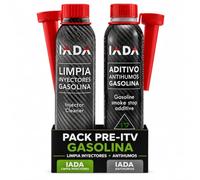 Pack Pre-ITV Gasolina IADA | Limpia Inyectores Gasolina 300 ml + Antihumos Gasolina | Limpieza Sistema de Combustible + Reducción de Humos y Emisiones | Tratamiento Pre-ITV