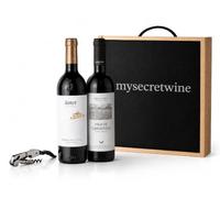 Pack Premium Ribera del Duero - Pago de Carraovejas + Áster + Caja de Madera MySecretWine + Sacacorchos - Selección de 2 Vinos Tintos - Estuche Regalo