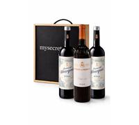 Pack Premium Rioja en Caja de Madera - Marqués de Murrieta Reserva + 2 Lomas del Marqués Crianza - Estuche Regalo 3 Botellas - Edición Especial- MYSECRETWINE-