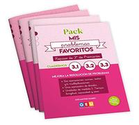 PACK PROBLEMAS MATEMATICAS 3 PRIMARIA | 3 Cuaderno Matematicas 3 Primaria | Mis Problemas Favoritos 3.1, 3.2 y 3.3 (Comprensión y Resolución de Problemas Matemáticos Primaria)