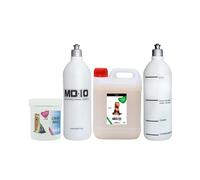 Pack Productos para Yorkshire Terrier - Champú para Perros 2 litros, Acondicionador Perros Efecto Caída 500g, 2 Botellas Mezcladoras - Vegano y Biodegradable - Fabricado en España - MD10 Collection
