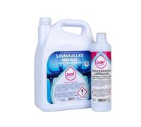 Pack Profesional Lavavajillas Concentrado 5 KG + Limpiador Vitrocerámicas 500 ml | Máxima Acción Antigrasa, Limpieza Profunda y Brillo para Vajilla, Utensilios de Cocina con Resultados Profesionales.
