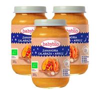 Pack PROMO 3x Tarrito Buenas Noches Zanahoria, Calabaza y Arroz, 200 g. Babybio