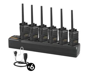 Pack promocional de 6 Motorola XT460 + 6 Auriculares bodyguard + Cargador Múltiple