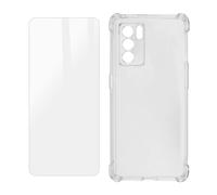 Pack Protección Oppo Reno 6 Funda Flexible + Cristal Templado Transparente