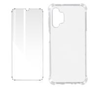 Pack Protección para Galaxy A13 4G Carcasa + Cristal templado Transparente