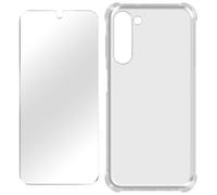 Pack Protector para S23 Carcasa reforzada + Cristal templado Transparente