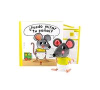 Pack ¿Puedo mirar tu pañal? con muñeco (Ratón fisgón)