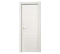 Pack puerta de interior Fresno Eslovenia con manilla R-707 S (72,5 x 203 cm, Apertura según normativa: Derecha, Blanco)