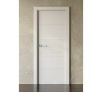Pack puerta de interior Recife Evo con manilla (62,5 x 203 cm, Derecha, Blanco)