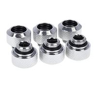 Alphacool Racores Eiszapfen HardTube 17376 – Cromados latón 13 mm tubo rígido Pack de 6