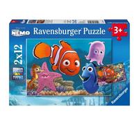 Pack Ravensburger Disney Pixar Nemo 2 Puzzles Infantiles 12 Piezas + 2 Pósteres