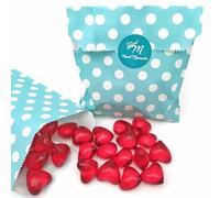 Pack regalo 12 Perlas de baño aromatizada en forma de corazón - Con aceite de soja - Hidratante y aromática - Hidrata, suaviza y perfuma la piel - Aroma Fresas