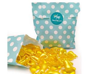 Pack regalo 12 Perlas de baño aromatizada en forma de minino - Con aceite de soja - Hidratante y aromática - Hidrata, suaviza y perfuma la piel - Aroma Vainilla