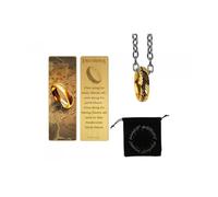 Pack regalo cinereplicas el señor de los anillos marcapaginas metal y anillo único