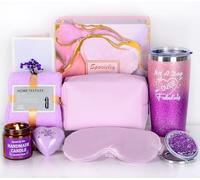 Pack Regalo para Mujer con Taza Termo y Velas Perfumadas - Detalles Originales para Amiga, Mamá o Esposa - Caja de Navidad, San Valentín o Aniversario