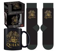 Pack regalo Queen Pyramid Taza cerámica 315ml + Calcetines algodón 41-45 Caja expositora