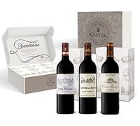 Pack Regalo Vino Tinto Crus Bourgeois : Château Barreyres - Château d'Arcins - Château Tour Prignac - 3 x 75cl - regalo ideal para los amantes del vino