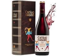 Pack Regalo Vino Tinto | Mencia Crianza Valdeorras | Vino Bueno para Regalar | Estuche Vino Gallego | Producto Gourmet | 1 Botella x 750 ml CAMINO DE CABRAS | Regalo original | Vino Tinto de Calidad