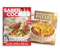 Pack Revista Saber Cocinar #123 | Revista: Recetas de primavera + Libro: Delicias con patatas